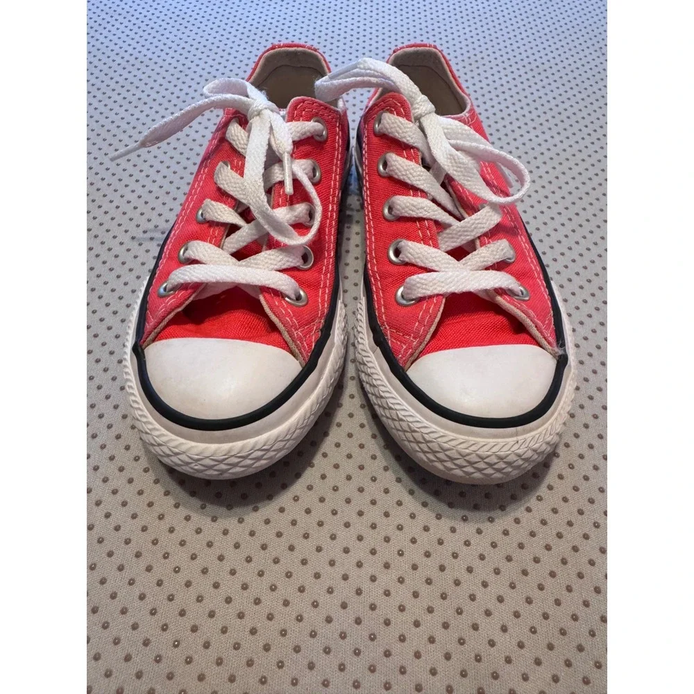 Converse Chuck Taylor All Star Hot PINK Low Top Little Kids Sneakers Size 10.5